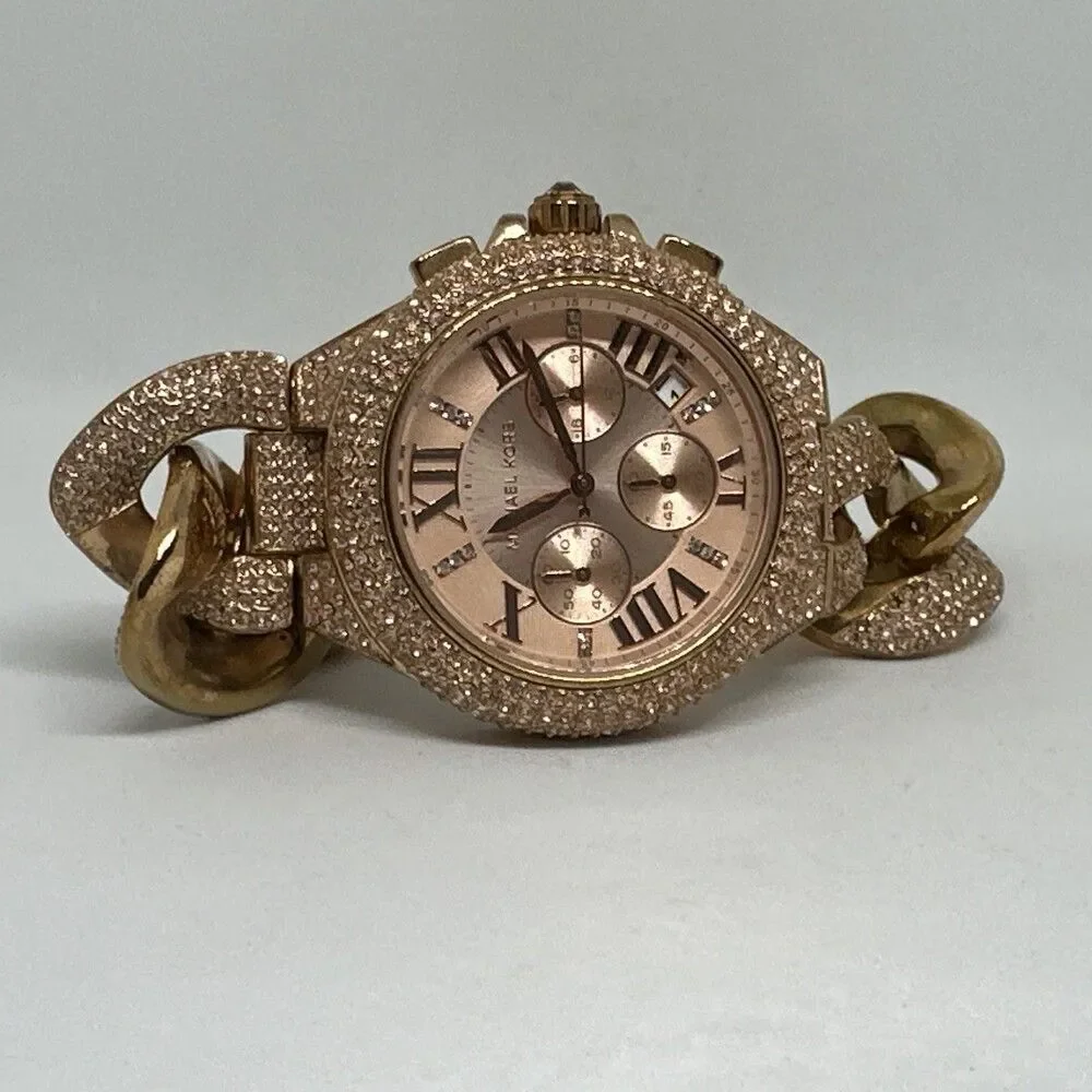 Michael Kors Camille MK3196 Women's Rose Gold Analog Dial Quartz Watch HME697
